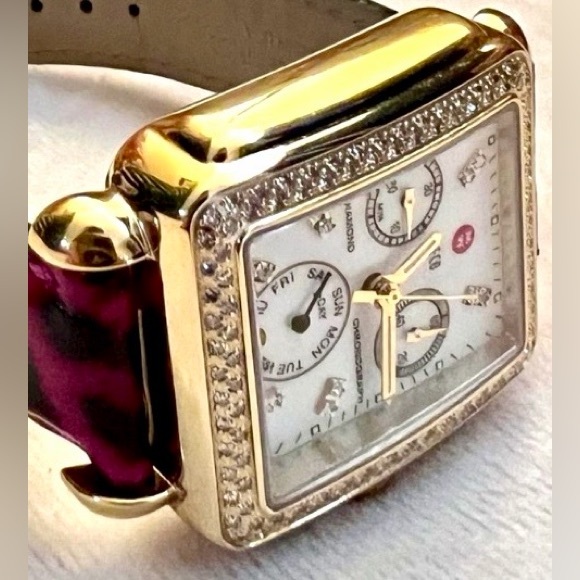 🔥$499 SUPER SALE🔥✅PRICE FIRM✅AUTHENTIC Michele Gold Deco Diamond Watch - Picture 7 of 16